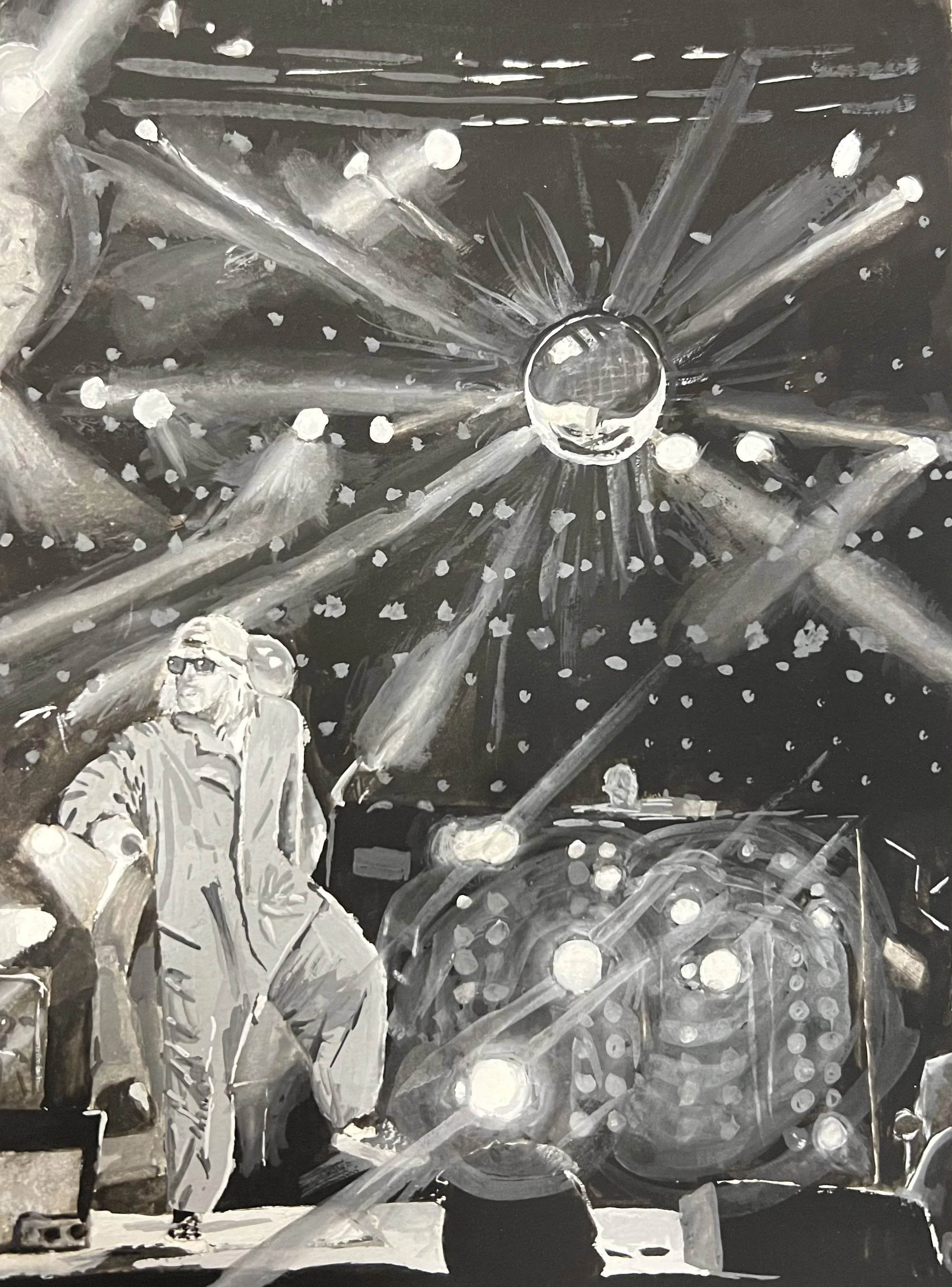 Fred Durst, Gouache, 2023