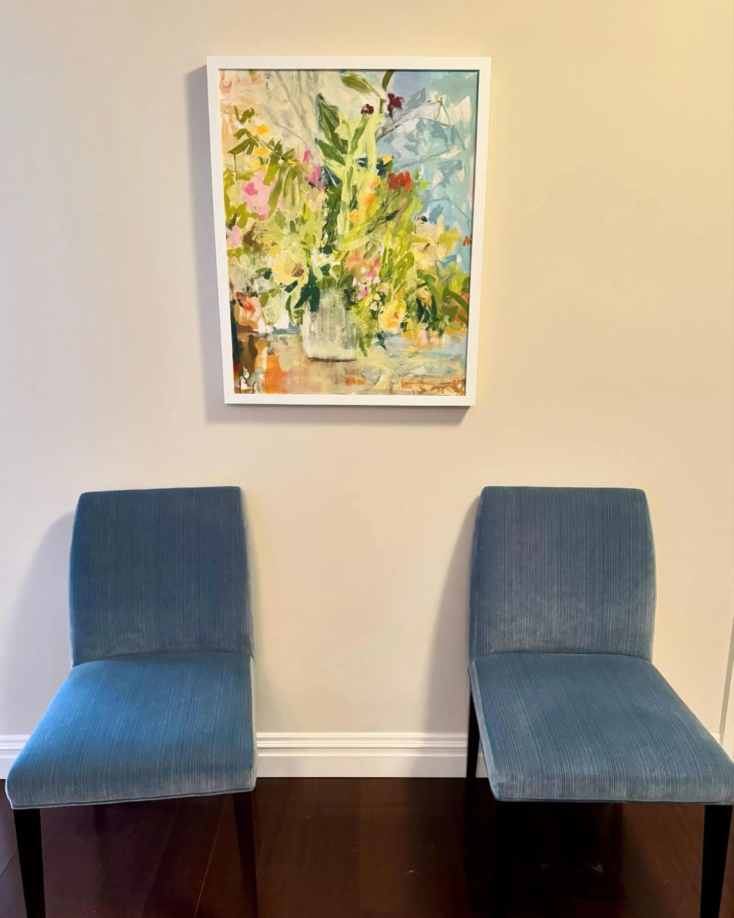 Spreading the love with a fresh install of Patti Davis Ganek&rsquo;s &ldquo;Love Blooms&rdquo;- arrived just in time for Valentine&rsquo;s Day! 🌸💕 #ArtfulRomance #ValentinesVibes #LoveBlooms