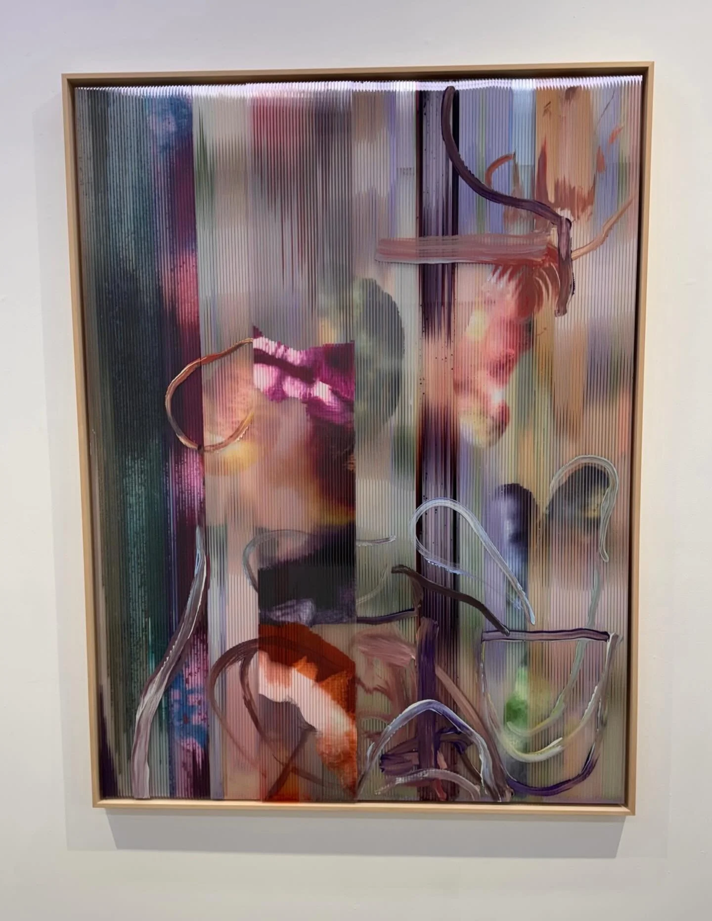 Guillaume Linard Osorio &ldquo;Water for Wild Rushes&rdquo; now on view at Carvalho.

Using layered paint and translucent polycarbonate, Osorio&rsquo;s works blur painting, image, and movement&mdash;creating vibrating, landscape-like compositions tha