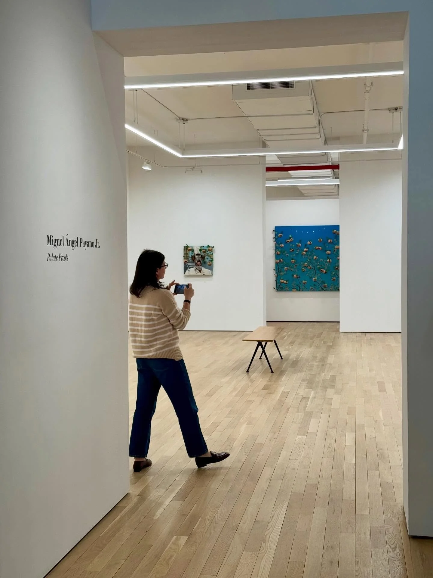 Art, Coffee &amp; Conversation this morning ☕️🖼️

Loved spending time with the work of Miguel &Aacute;ngel Payano Jr. and Andie Dinkin at Charles Moffett Gallery&mdash;thinking together about material, narrative, and visual language.

Thank you to e