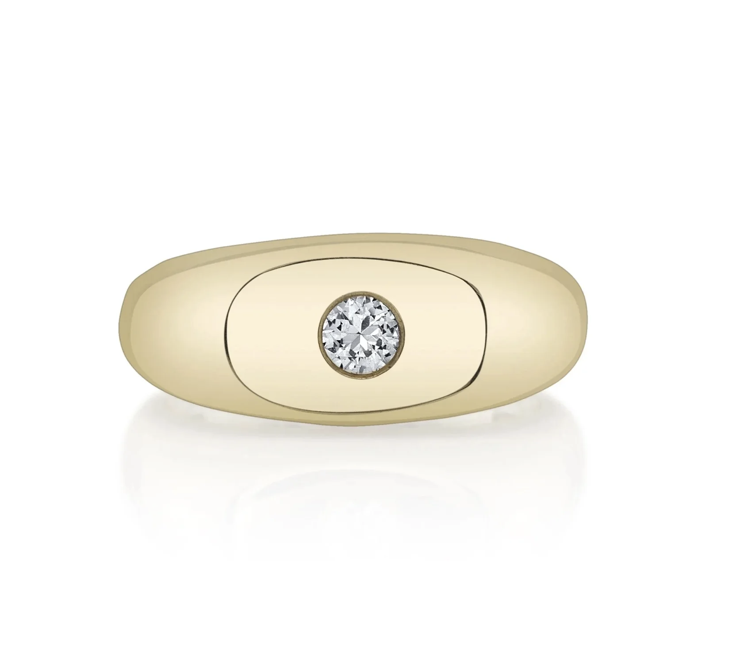 Signet Ring with Sapphire
