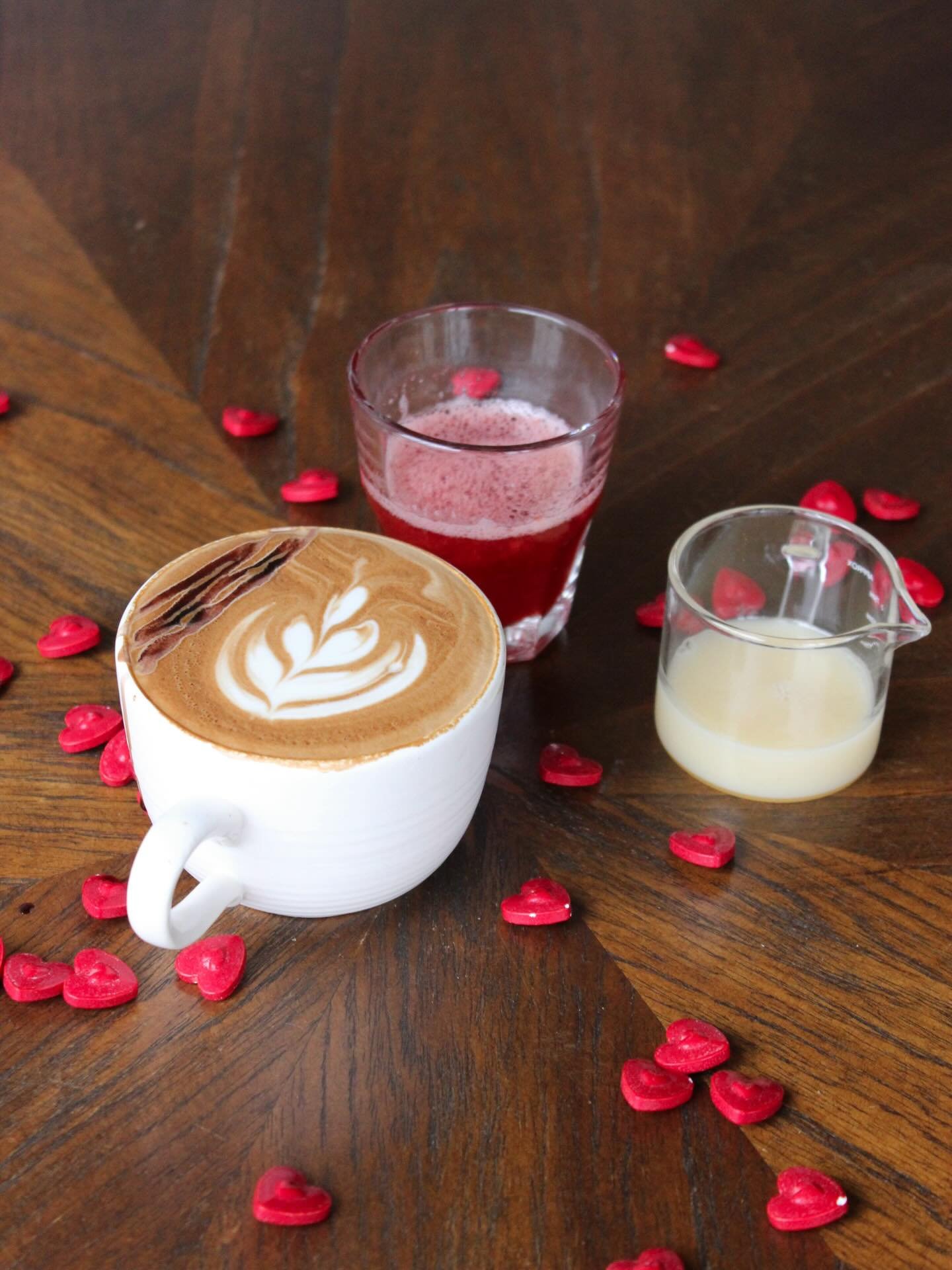 it&rsquo;s I Love You season! come getcha a Black and White Strawberry Mocha to celebrate. house made strawberry and chocolate sauce for the win!!! ❤️&hearts;️🤍