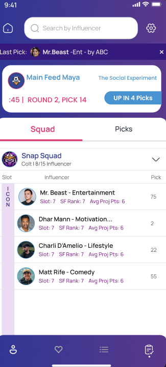 play social fantasy screenshot