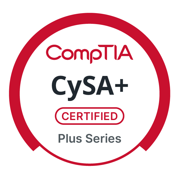 Zertifizierungslogo für CompTIA CySA+ Plus Series, Cybersecurity Certification