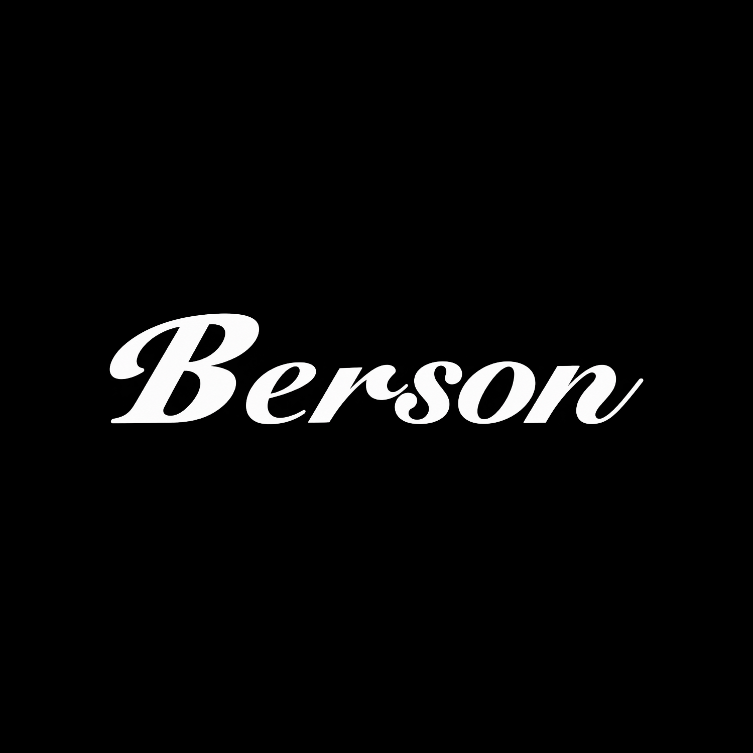 Black background with the word 'Benson' in white, cursive font.