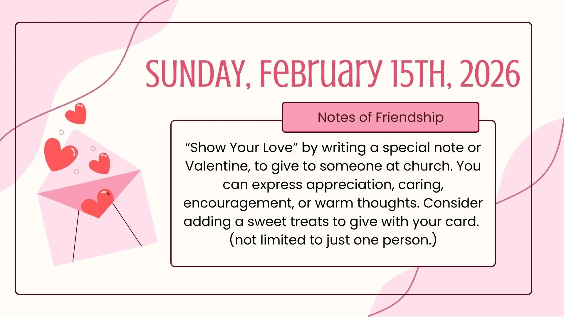 Show Your Love Sunday 