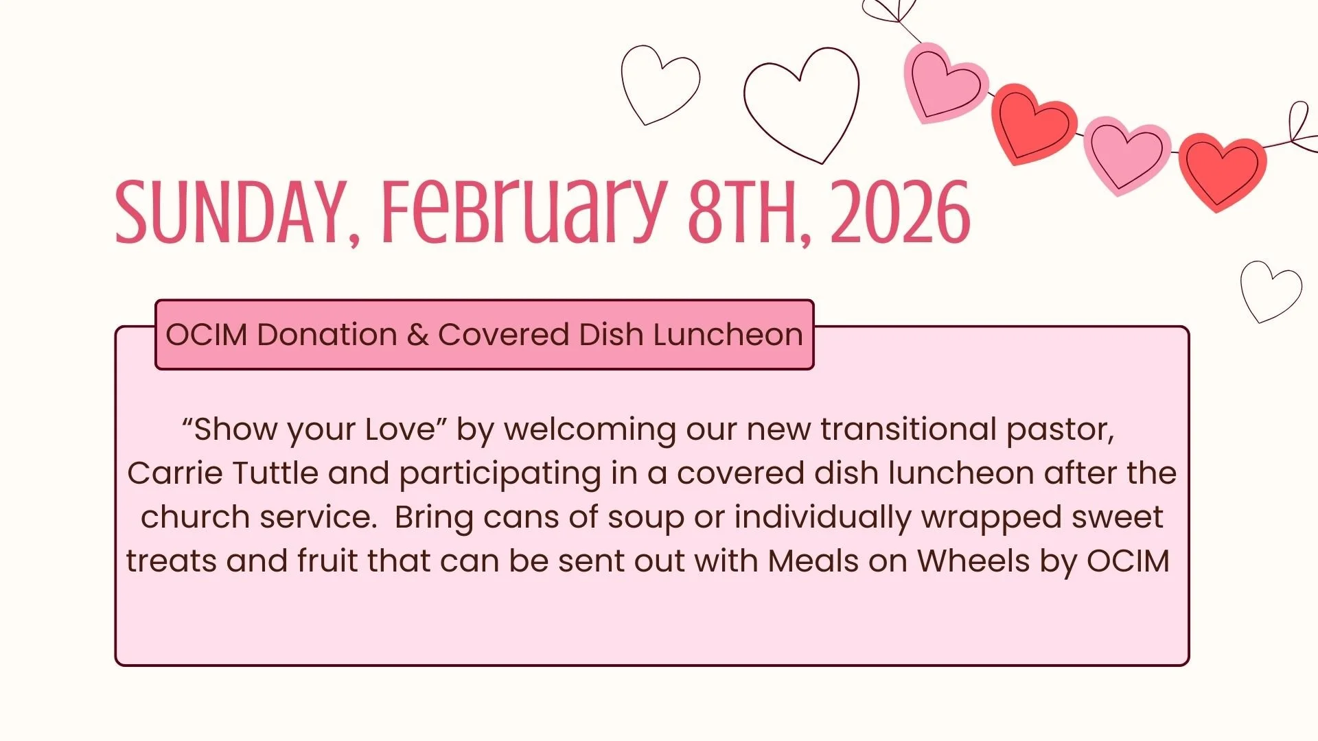 Show Your Love Sunday