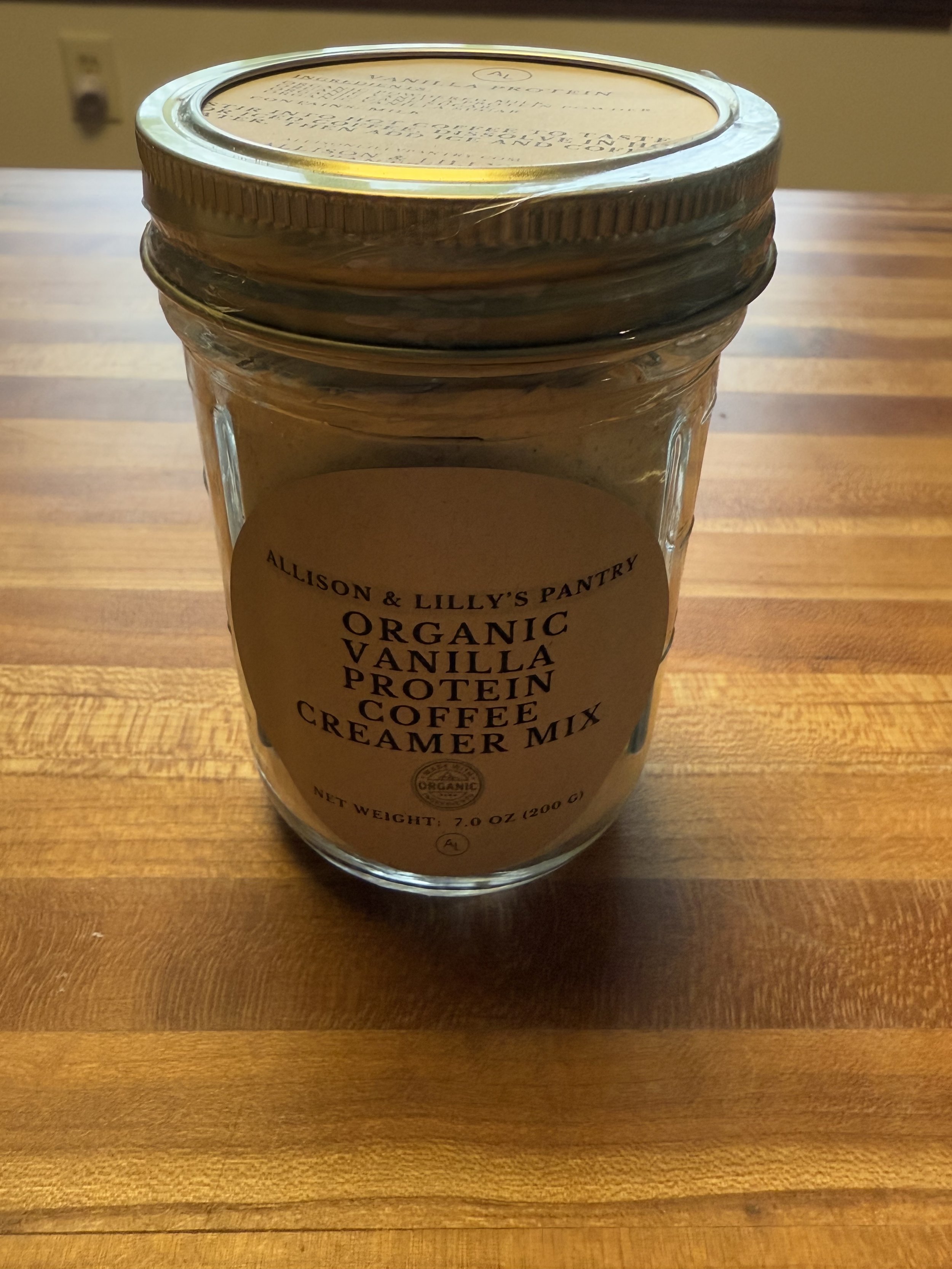 Organic Vanilla Protein Coffee Creamer