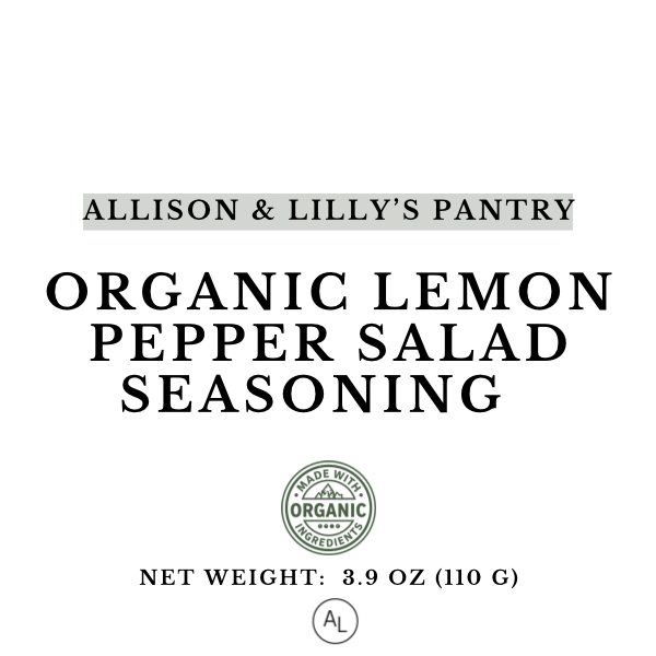 Organic Lemon Pepper Salad Seasoning