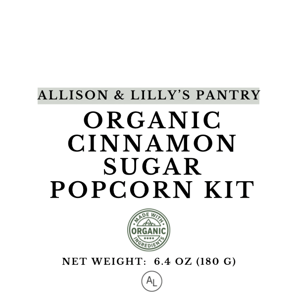 Organic Cinnamon Sugar Popcorn Kit