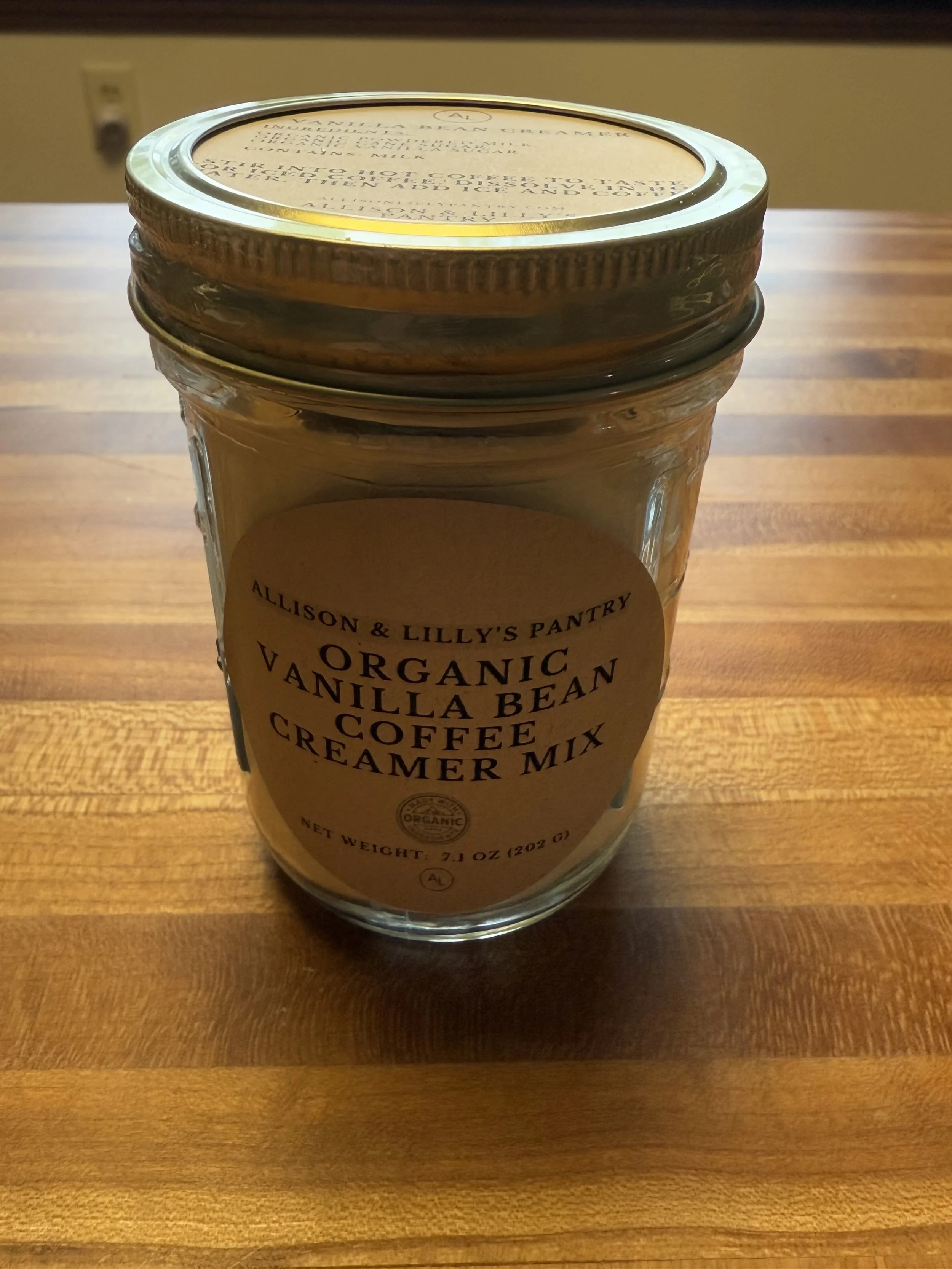 Organic Vanilla Bean Coffee Creamer
