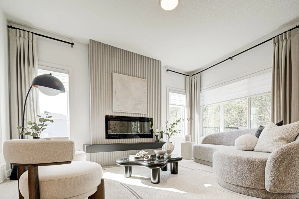 Interior of a Le Rêve residential showhome in Beaumont, AB