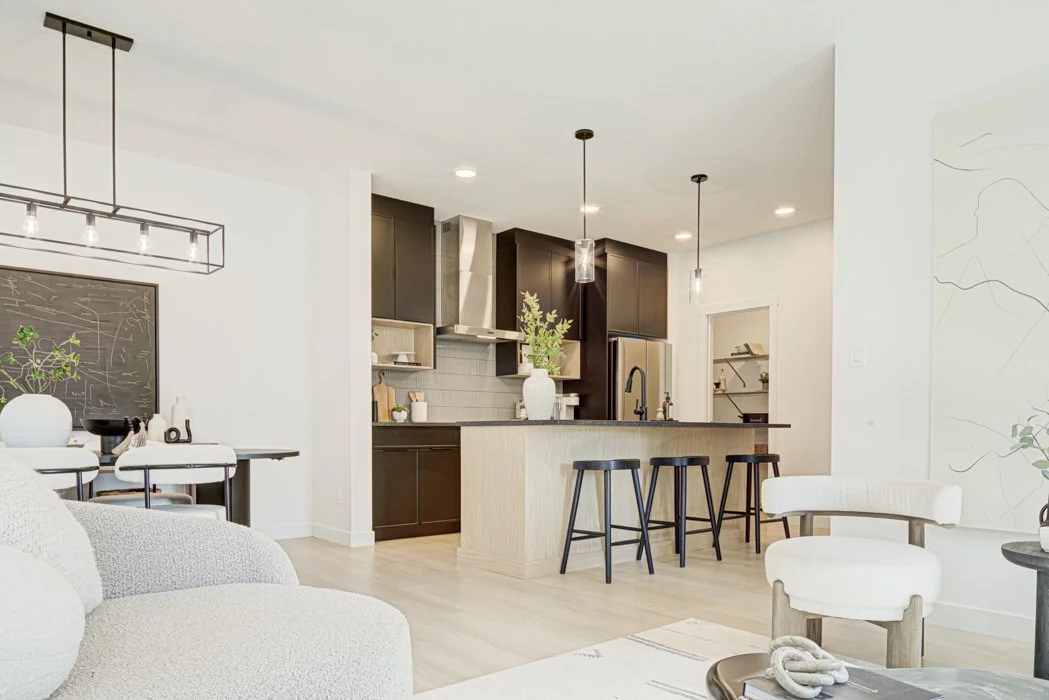 Interior of a Le Rêve residential showhome in Beaumont, AB