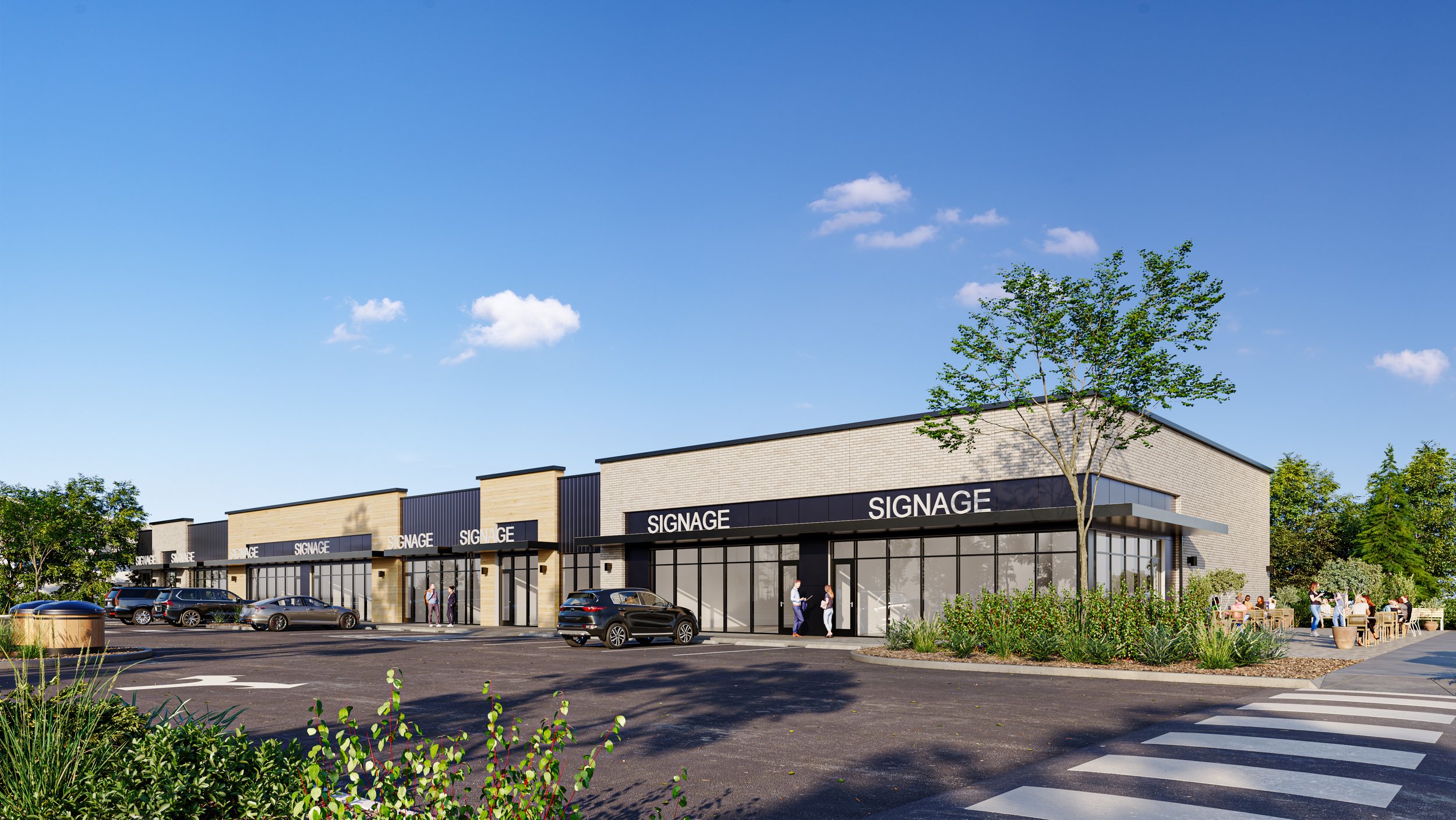 Rendering of commercial building in Le Rêve in Beaumont, AB