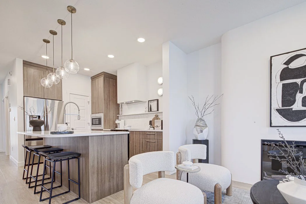 Interior of a Le Rêve residential showhome in Beaumont, AB