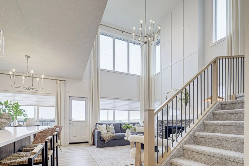 Interior of a Le Rêve residential showhome in Beaumont, AB
