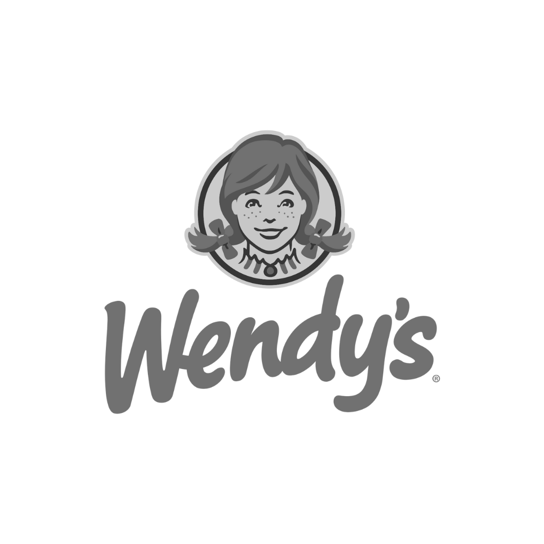 Wendy's logo featuring a smiling girl with pigtails and freckles, with 'Wendy's' written below.