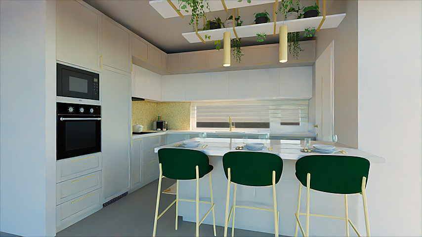 Győrújbarát- családi ház konyha