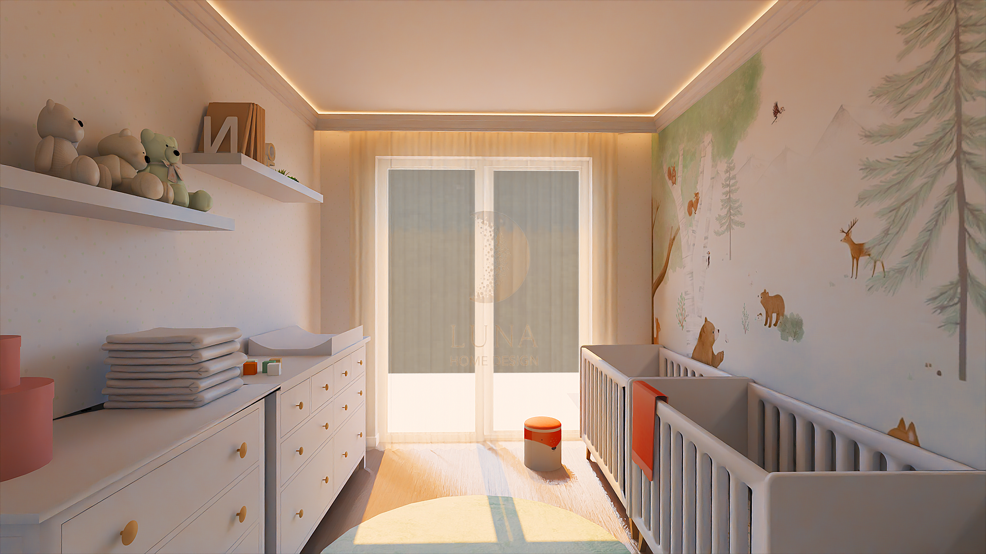 Győrújbarát- családi ház gyerekszoba