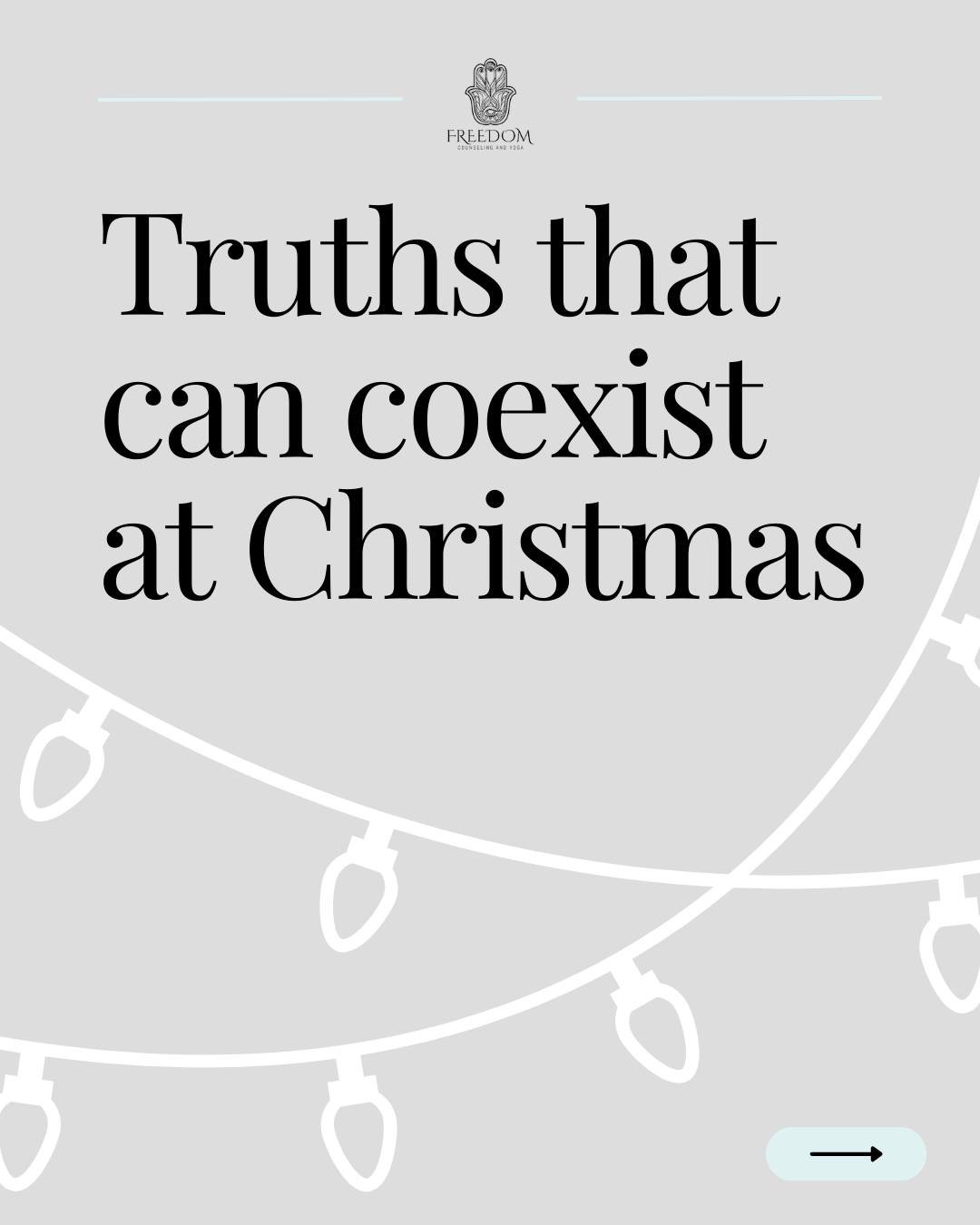 It&rsquo;s time we acknowledge that these truths can coexist.

Understanding that it&rsquo;s normal to experience these conflicting feelings at once can help us to approach the holiday season with greater empathy and self-awareness. 

It's always imp