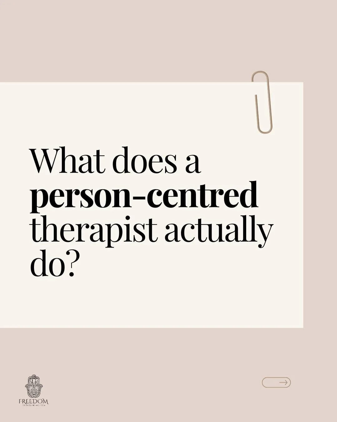 Curious about person-centred therapy? Meet Desiree Polonis, LCSW ✨

At the heart of Desiree&rsquo;s work as a person-centred therapist is a deep respect for each client&rsquo;s story, identity, values, and resilience.

At Freedom Counseling and Yoga,