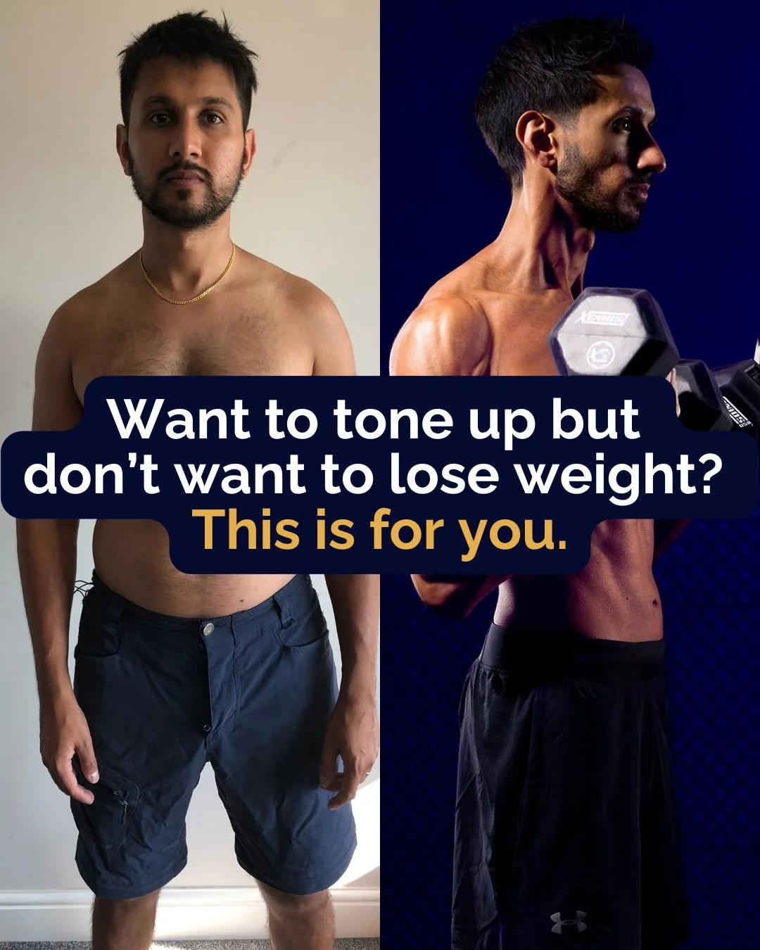 I didn&rsquo;t know I had to lose 15kg but if I said I didn&rsquo;t want to lose weight, I&rsquo;d never have achieved my goal. 

So I focused on how I wanted to look instead. 

The scales are just a measure of progress among many others. I use it wi