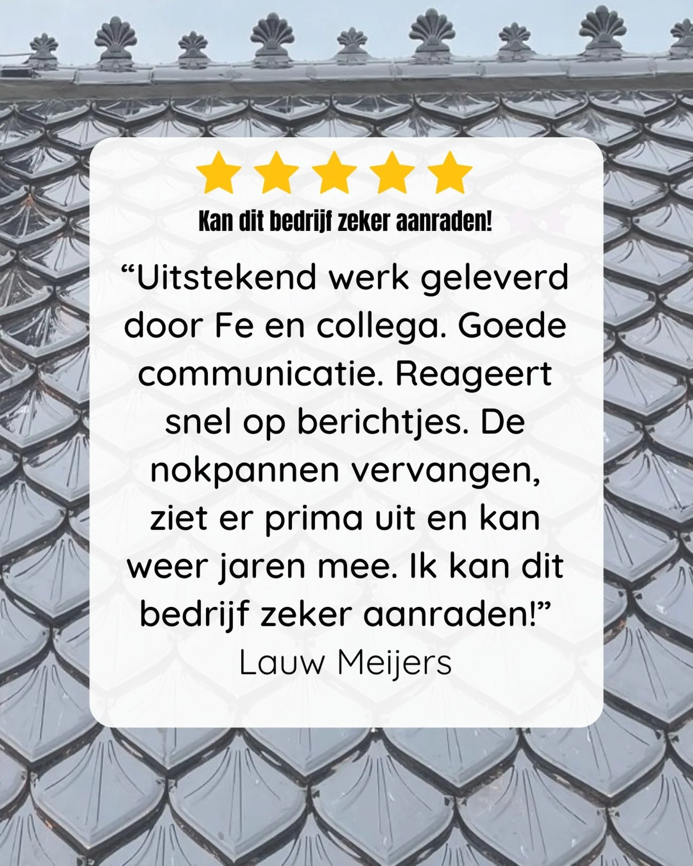 Dank je wel Lauw! 💪