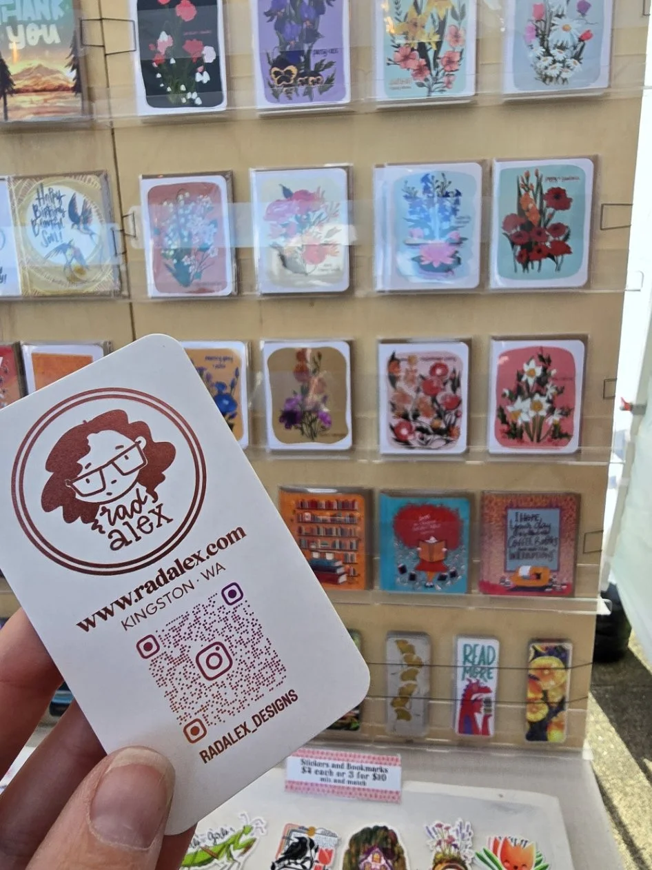 Artist vendor at summer market