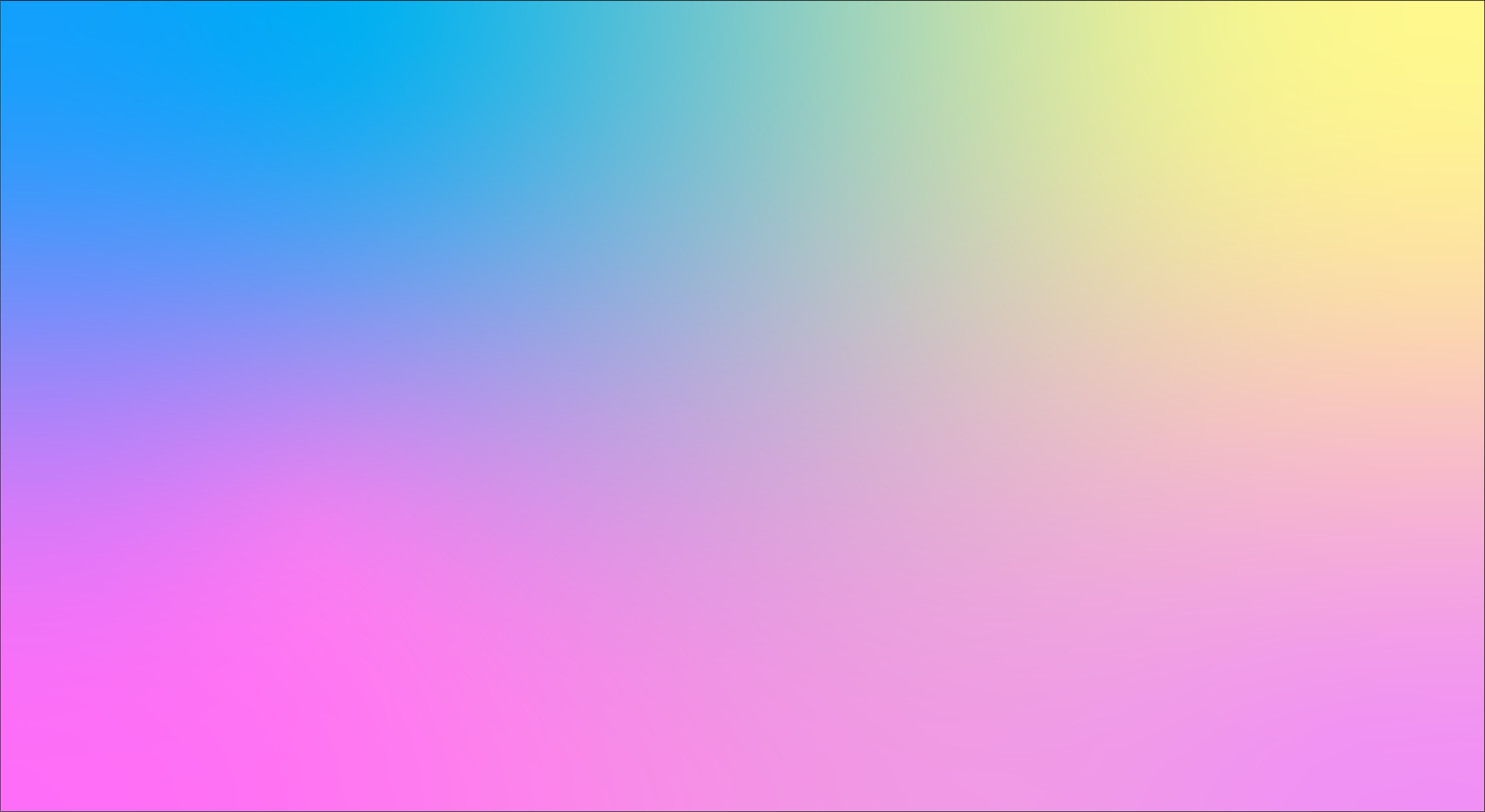 Pink, blue, and yellow gradient