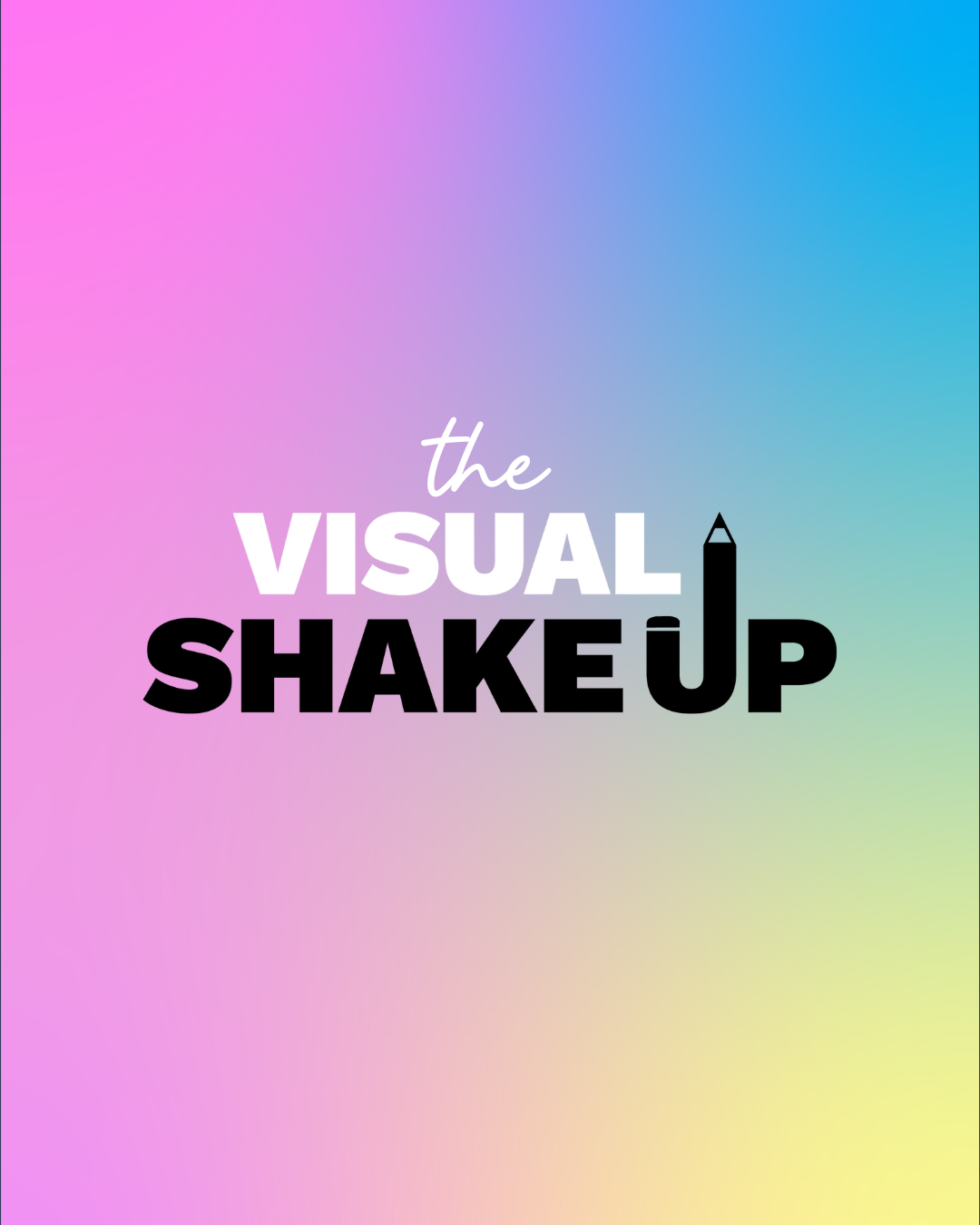 the visual shake up logo