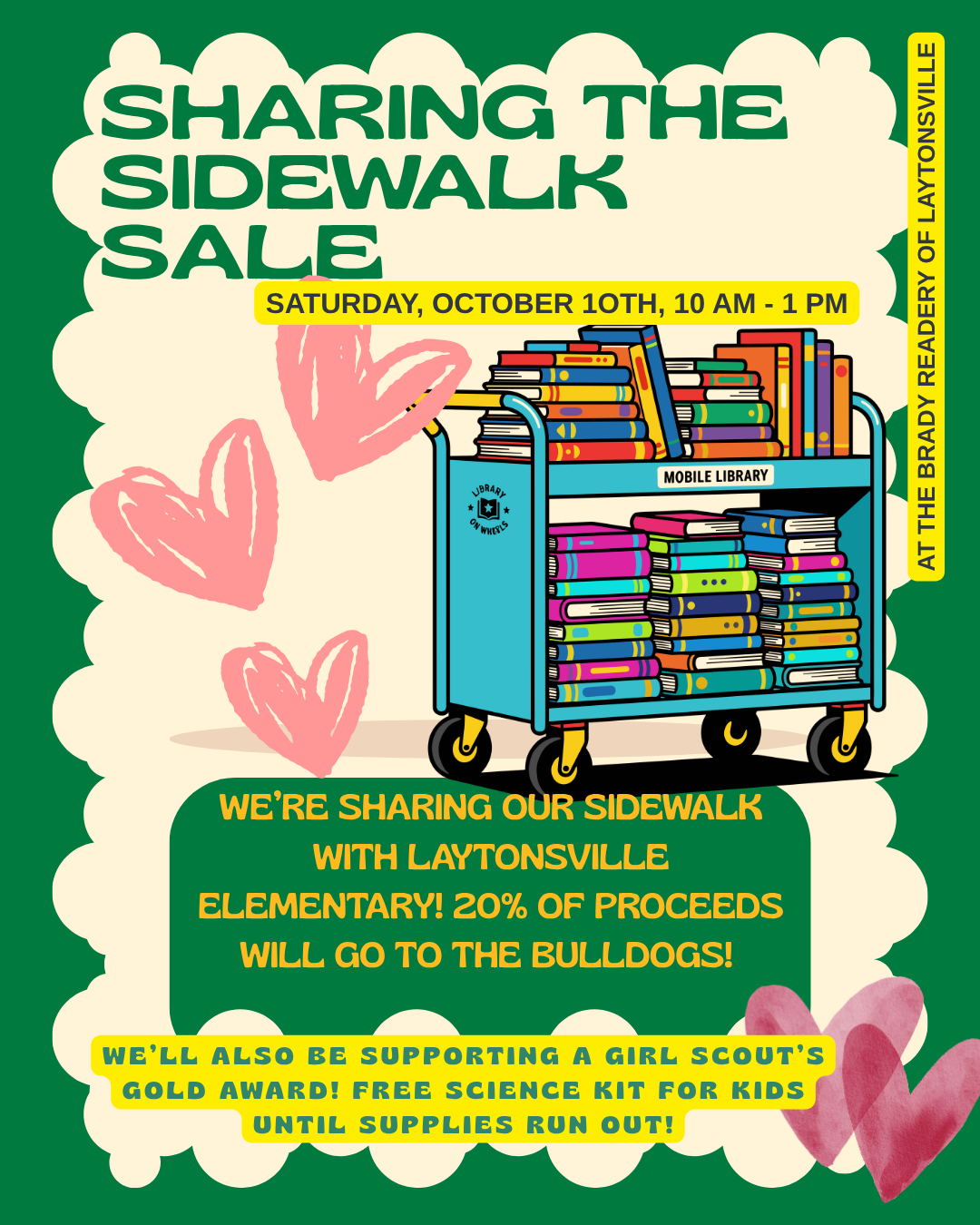 Sharing the Sidewalk Sale with Laytonsville Elementary PTA