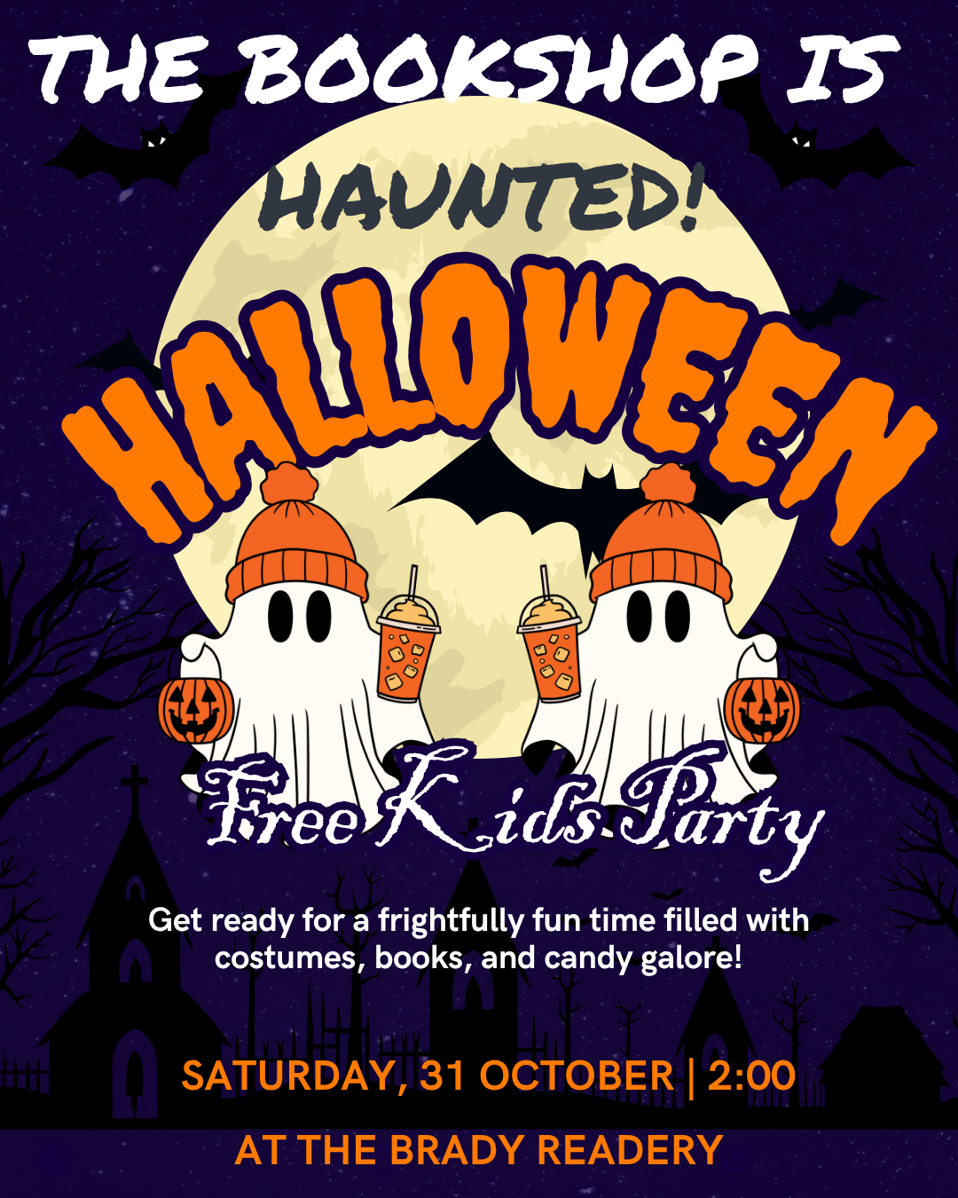 Haunted Bookstore Halloween Party for Kids