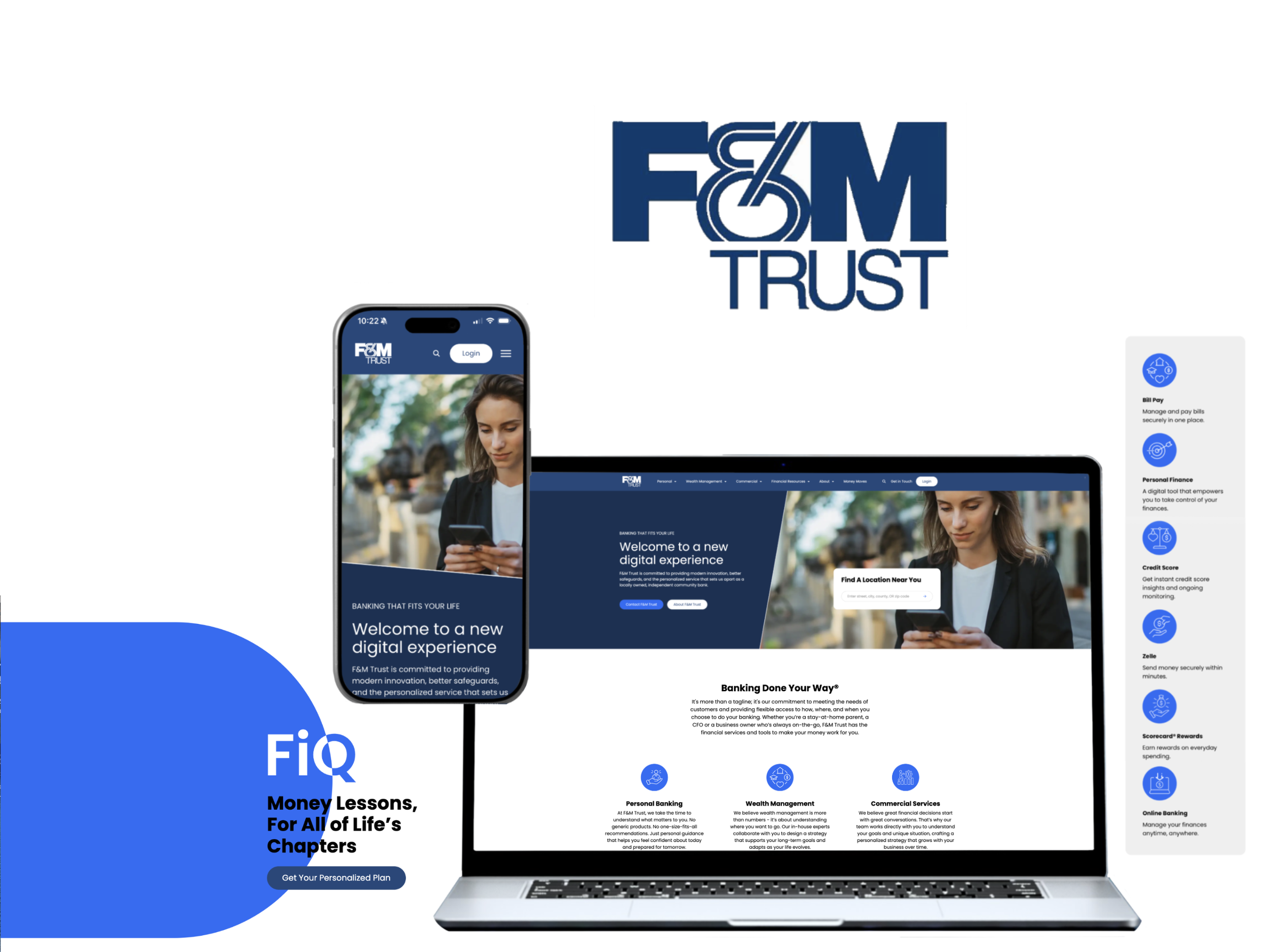 F&M Trust website customer experience strategy