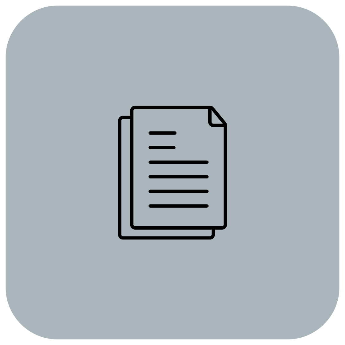 Outline icon of a stack of papers or documents