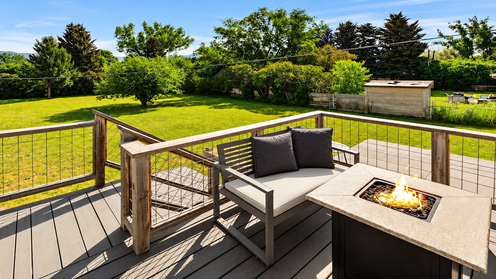 Backyard Upstairs Deck
