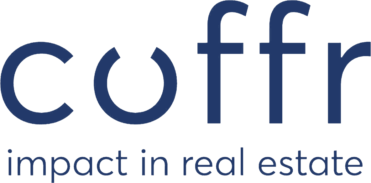 Logo van Cofir met de tekst 'impact in real estate'