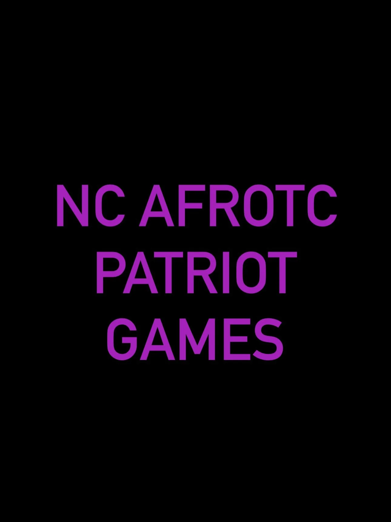 2024 North Carolina Air Force ROTC - Detachment 600 Patriot Games Video