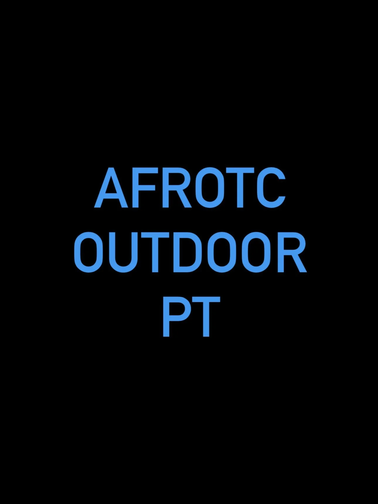 2023 Air Force ROTC - Detachment 600 Outdoor Physical Training Video
