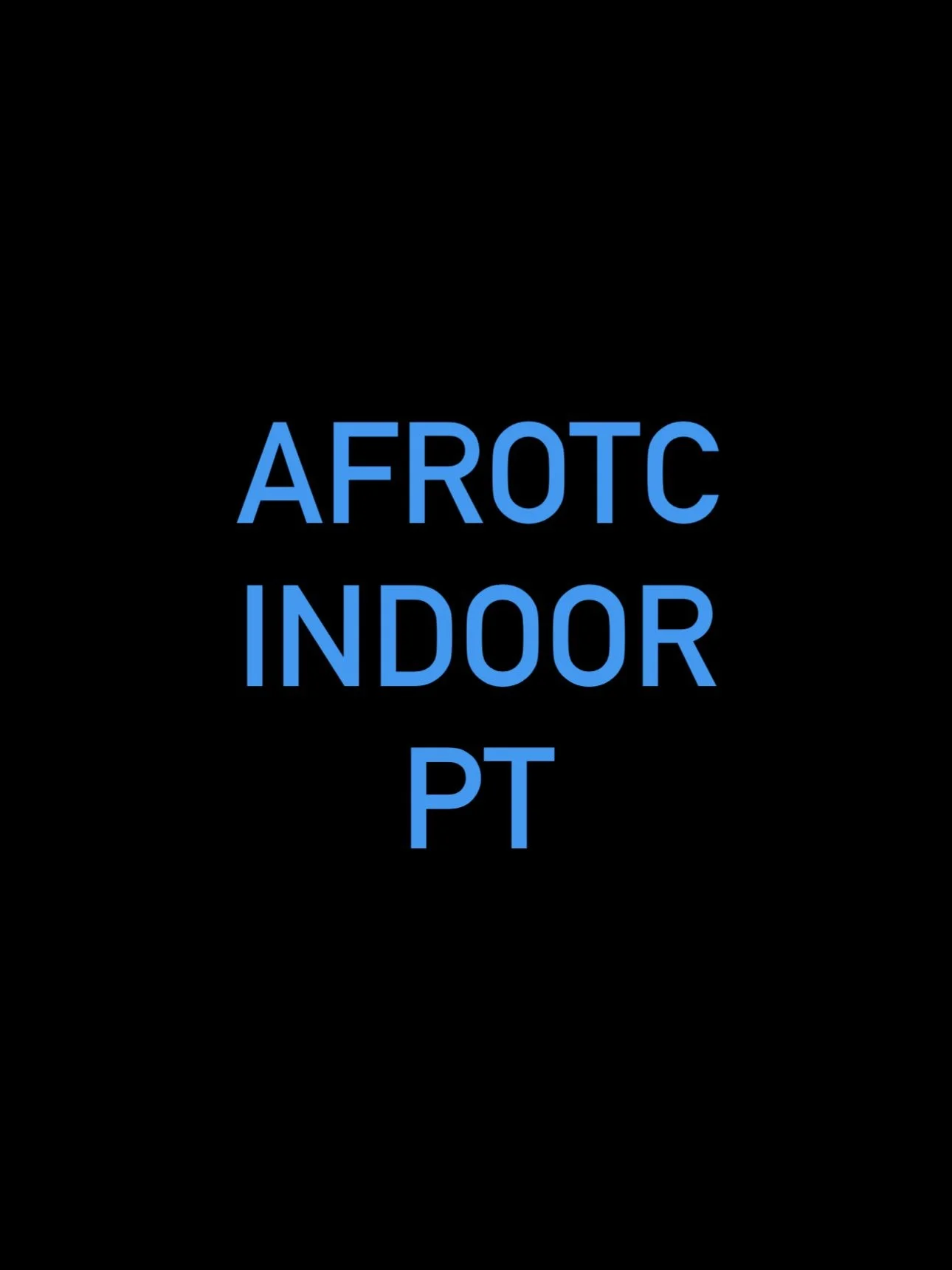 2023 Air Force ROTC - Detachment 600 Indoor Physical Training Video