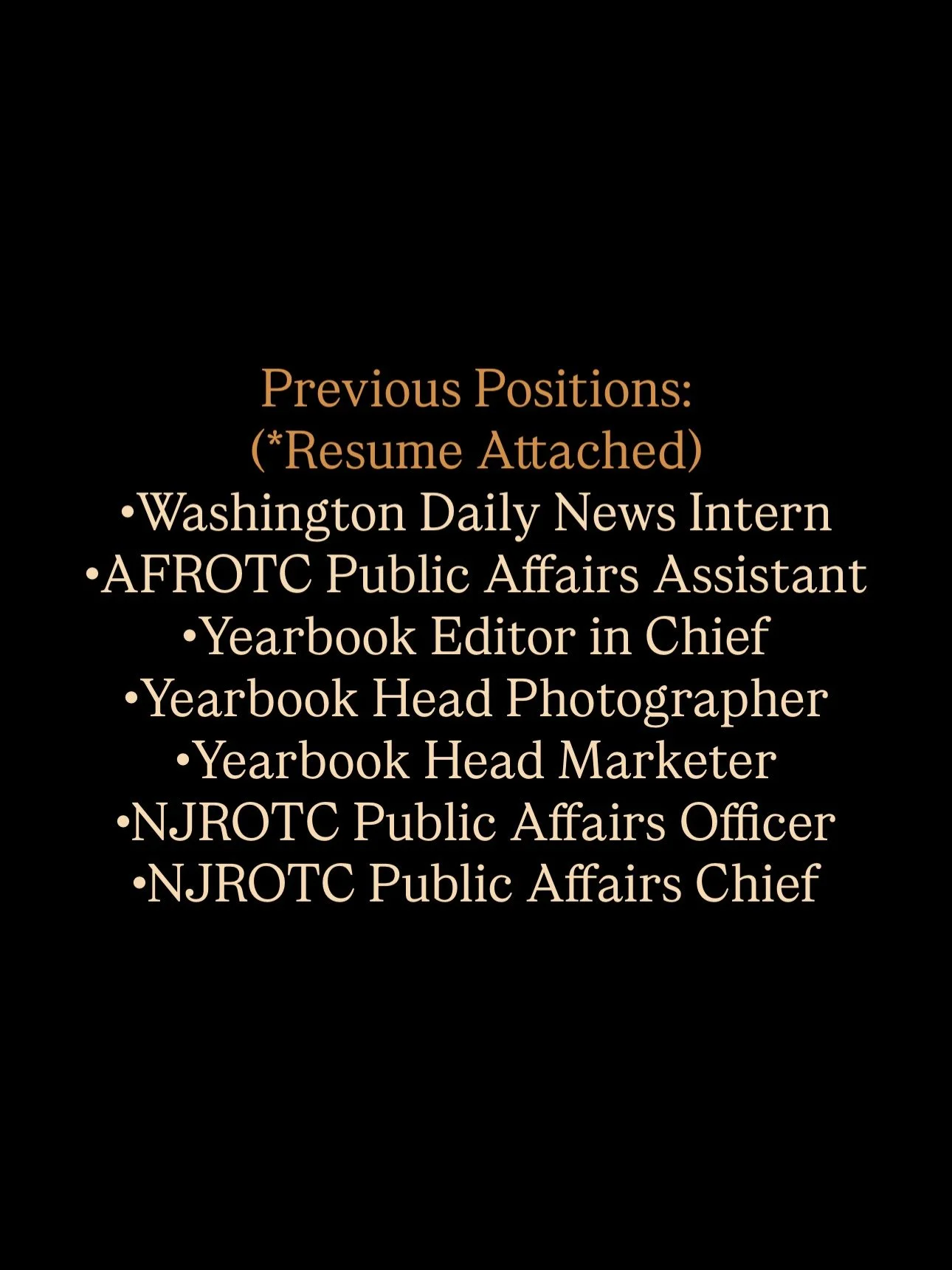 Further information and skills are viewable in the attached resume link.