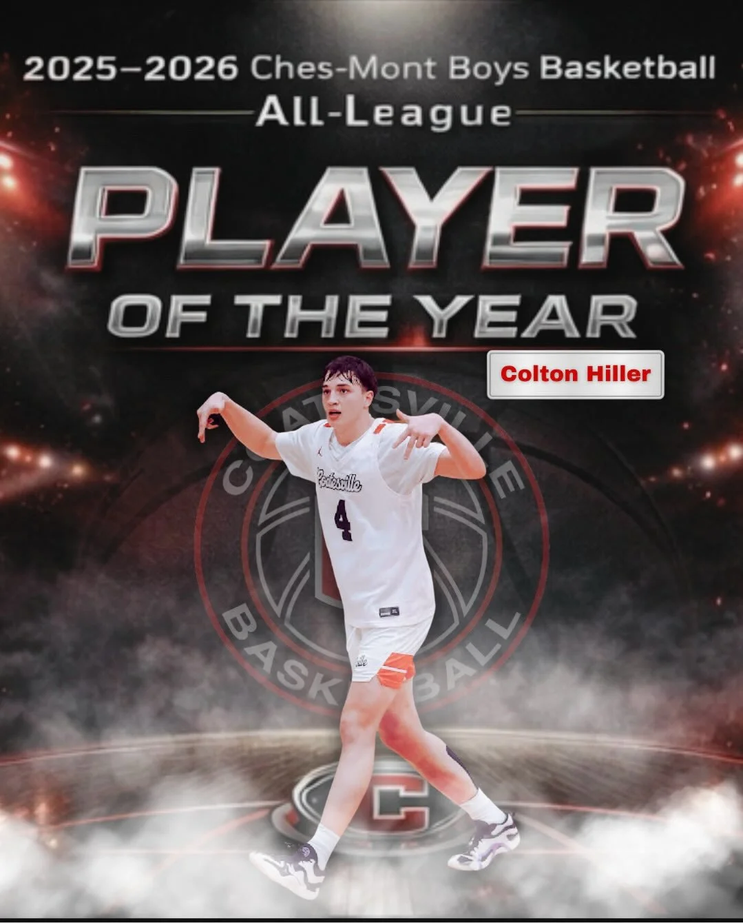 Congratulations to @coltonhiller @larrry.3 @caj_202_  @jahlil_______ @stretch5ive_  on their All Chesmont Selections!  Colton Hiller: Player of the Year, Larry Brown: 1st Team, Chris Allegra: 1st Team, Jahlil Thedford: 2nd Team, Jonas Chester: Honora