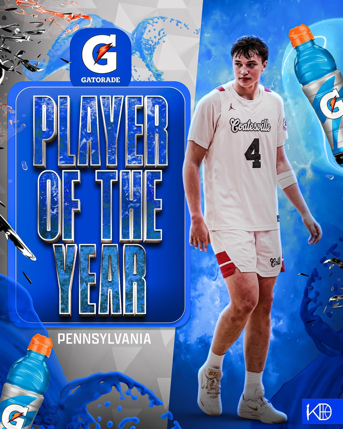 Congrats to our guy @coltonhiller for being selected Pennsylvania Gatorade Player of the Year!!!! @gatorade  Coatesville stand up!!!!