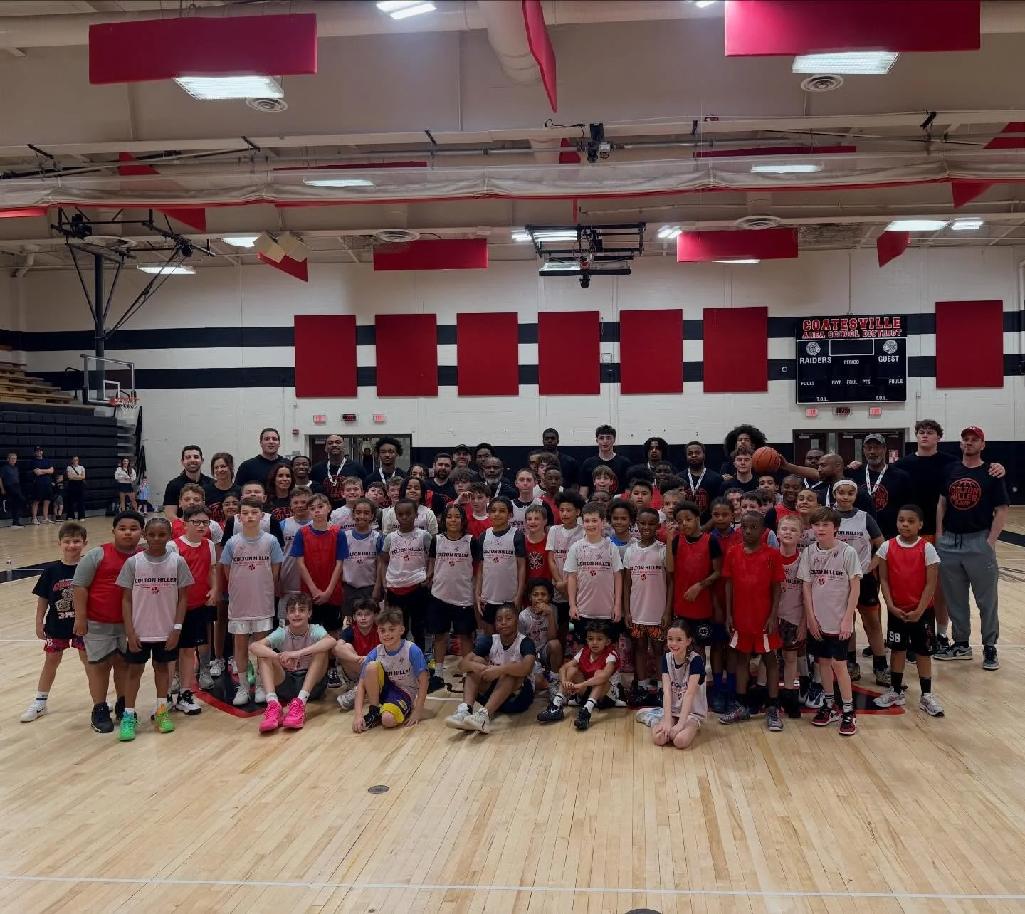 We had a great day today at @coltonhiller Basketball Camp. @courtofleaders