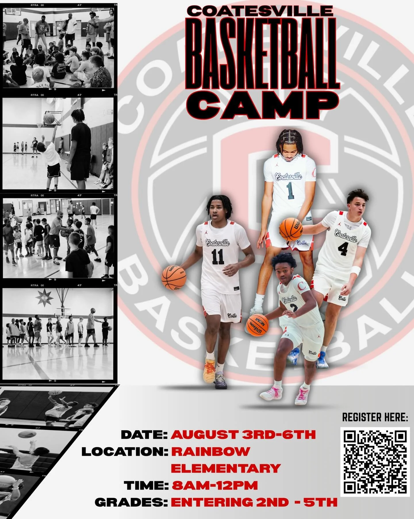 Coatesville Basketball Camp, August 3-6!!! Sign up today!