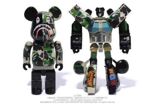 Bearbrick x Transformers Optimus Prime Bape Camo Shark 400%