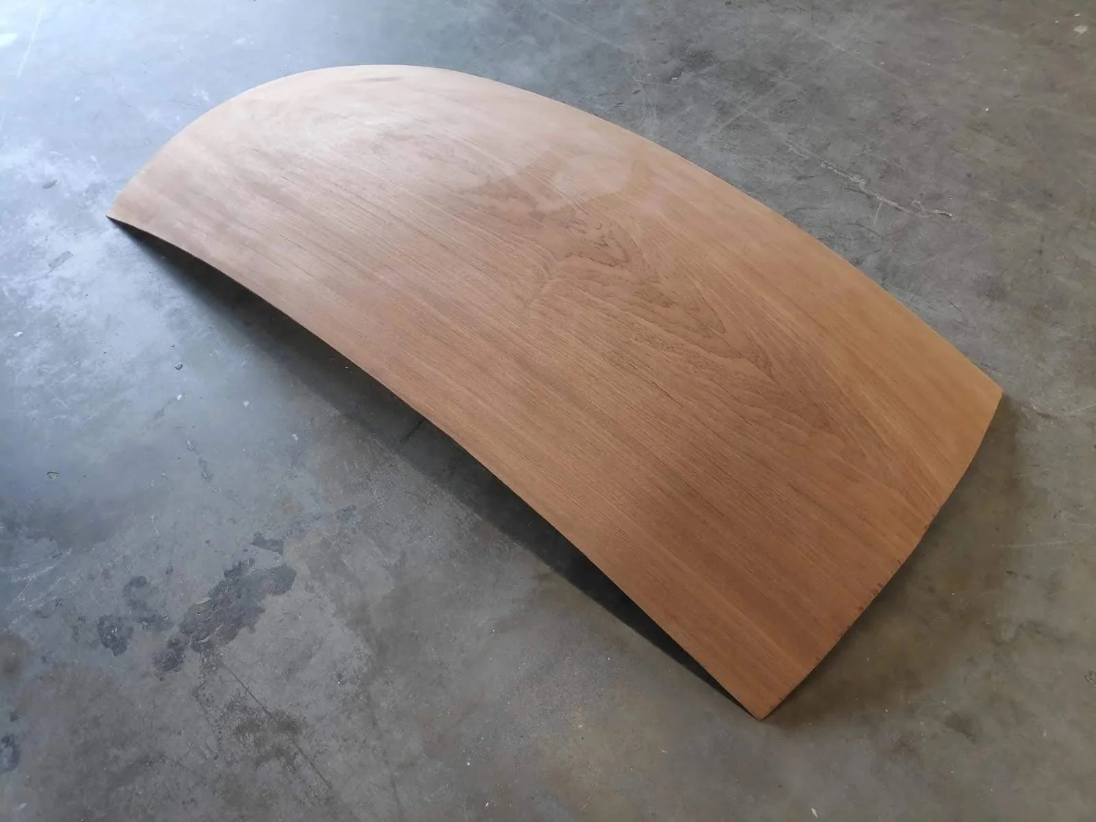 Double-curved Mahogany panel