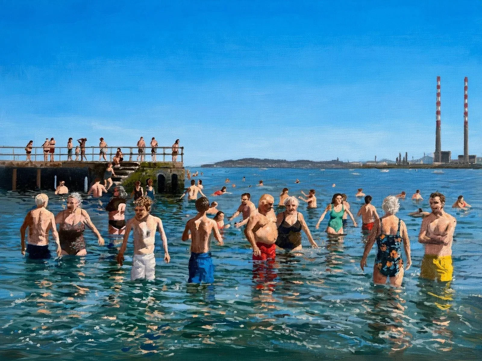 A dip at the slip (2026), 30x40cm Available