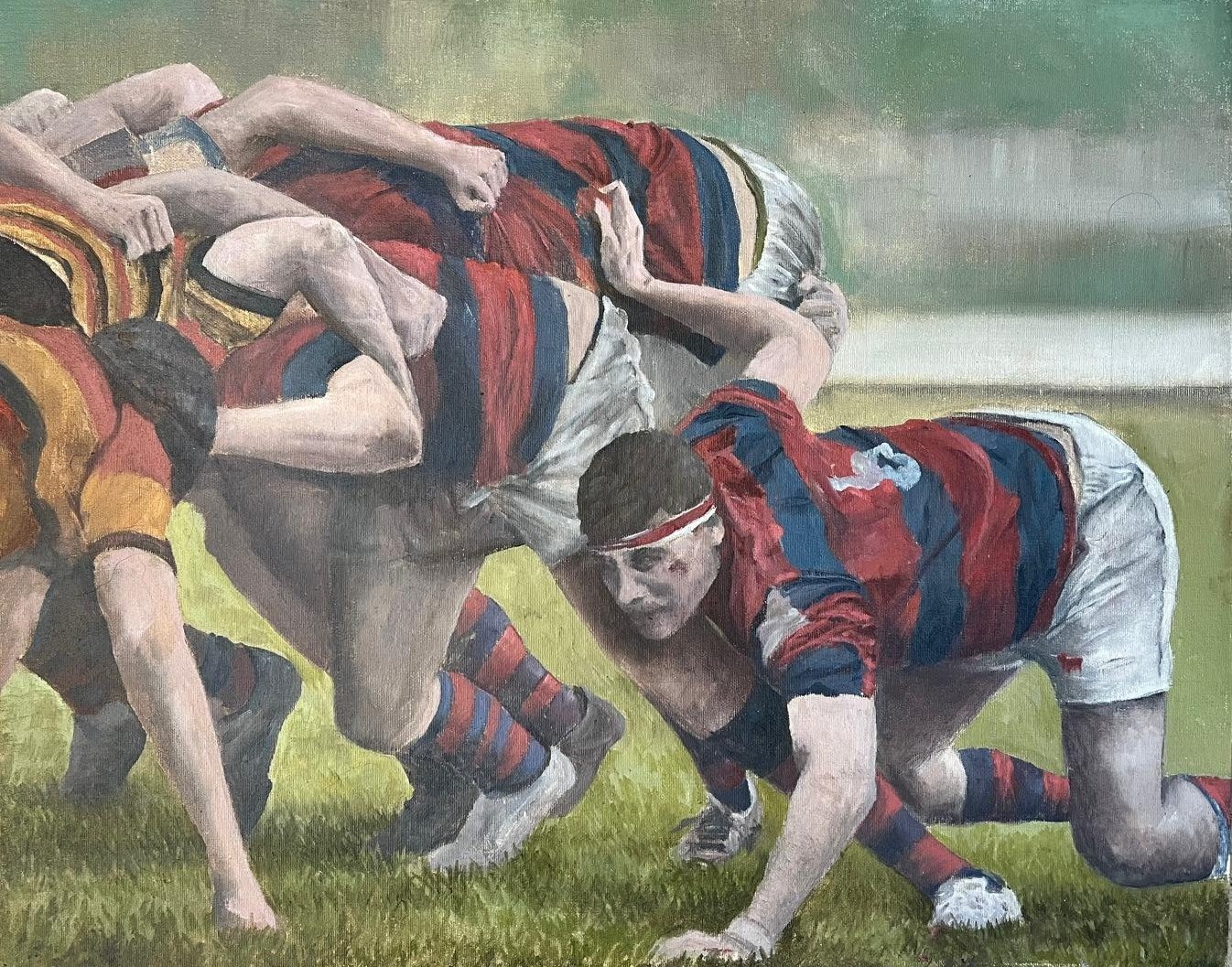 The scrum (2025)
40x50cm, Available