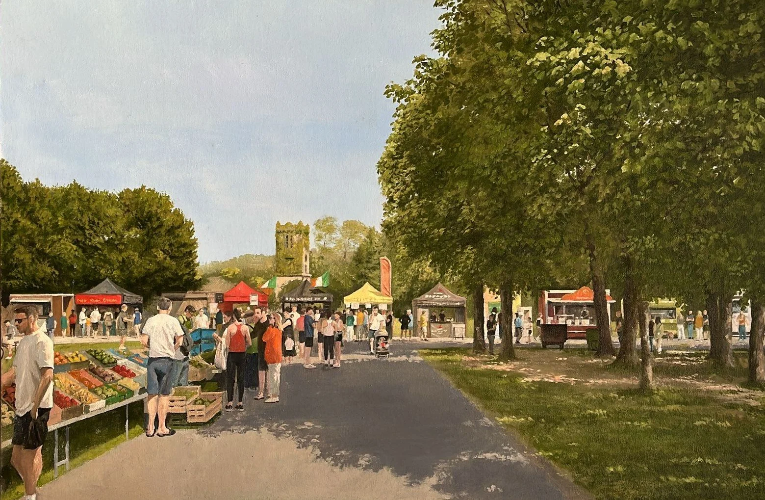 Saturday market, St. Annes (2025)
50x70cm Sold