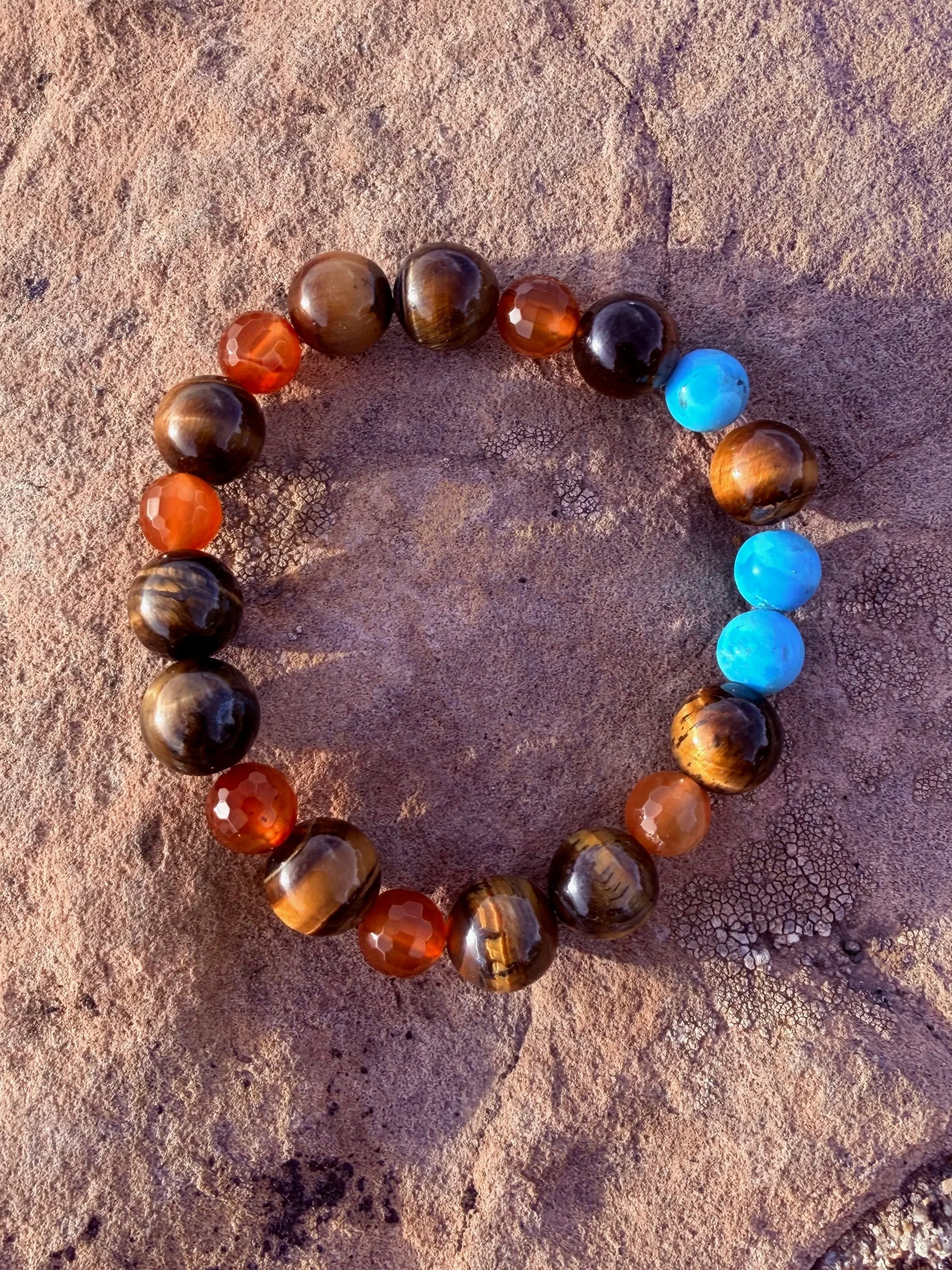 Grand Canyon Red Rocks & Sky Kingman Turquoise Bracelet